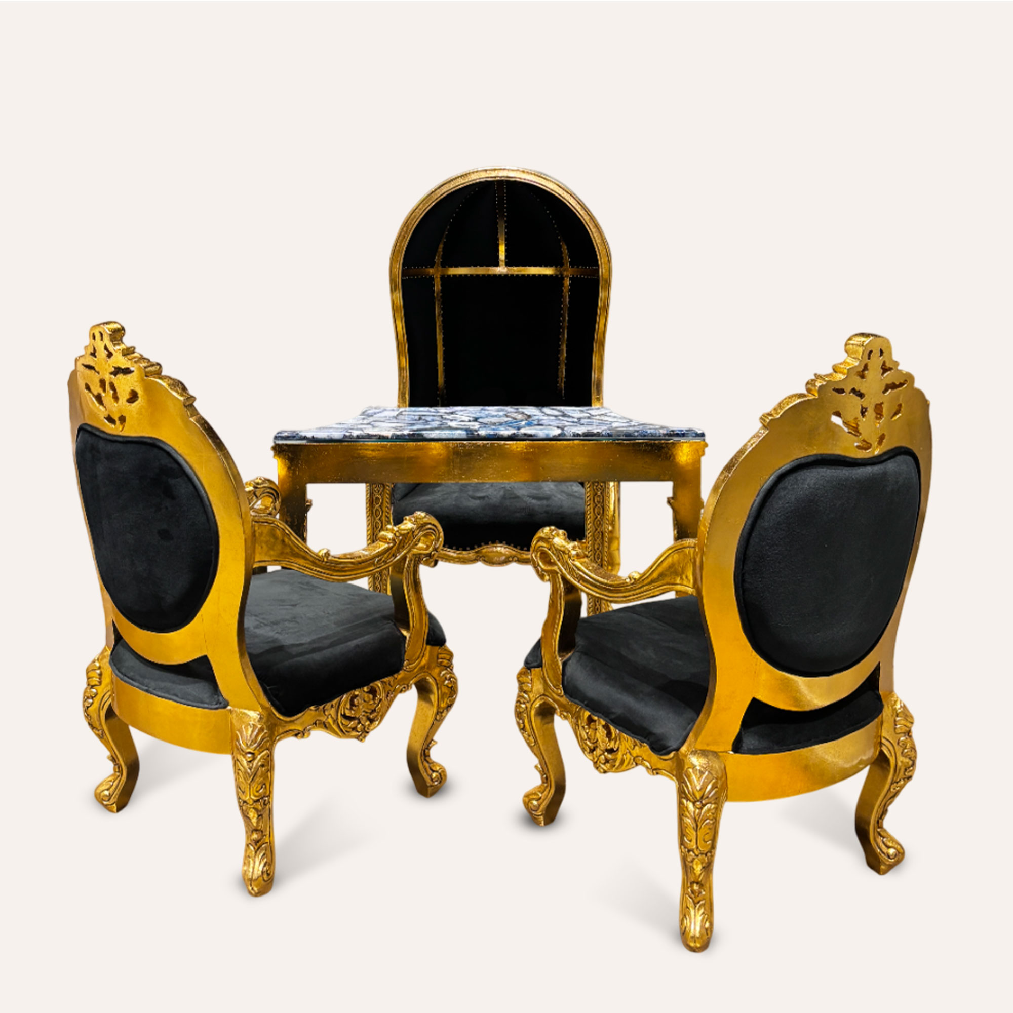 Gold Leafing Work, gold furniture