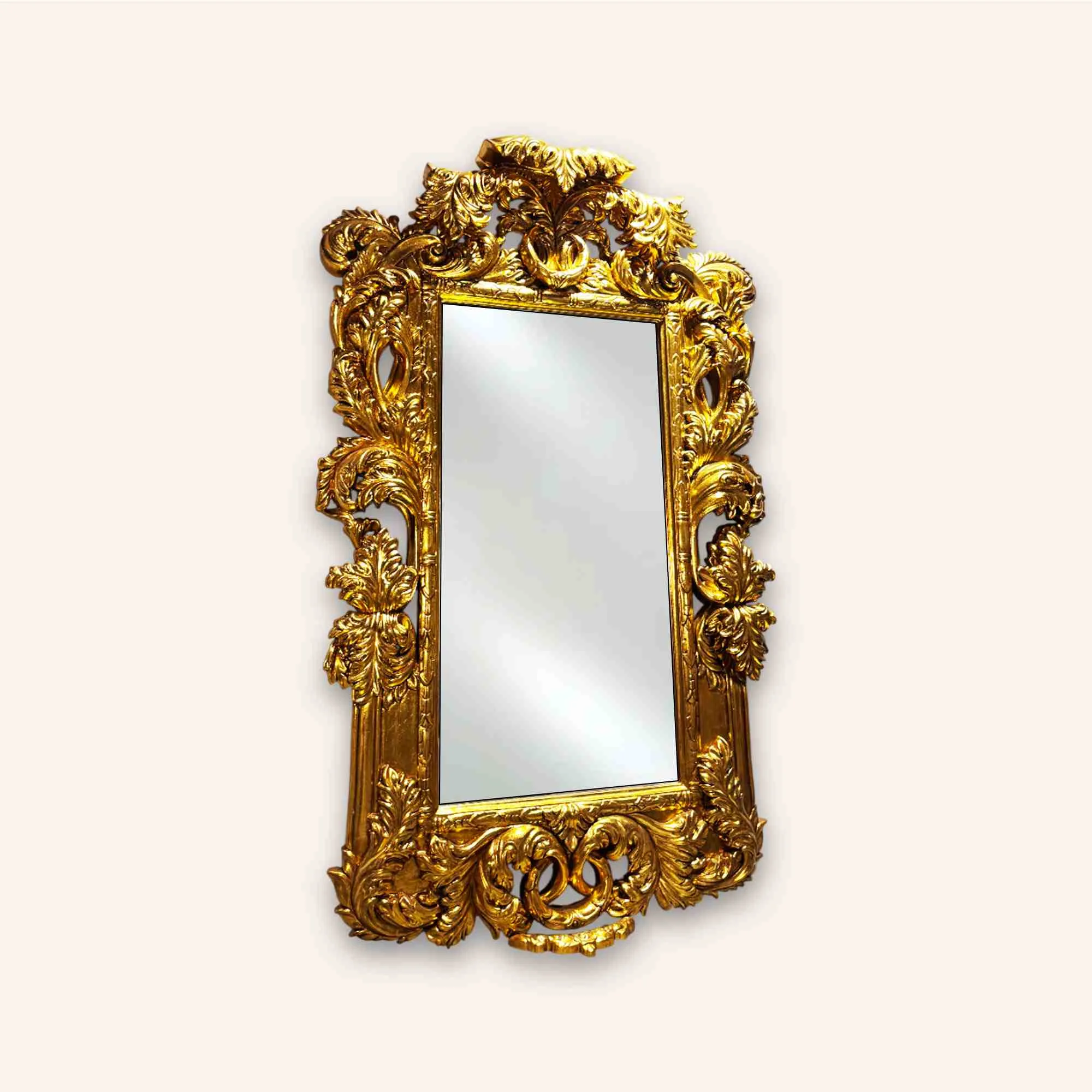 Royal gold furniture with vintage carvings and premium upholstery.