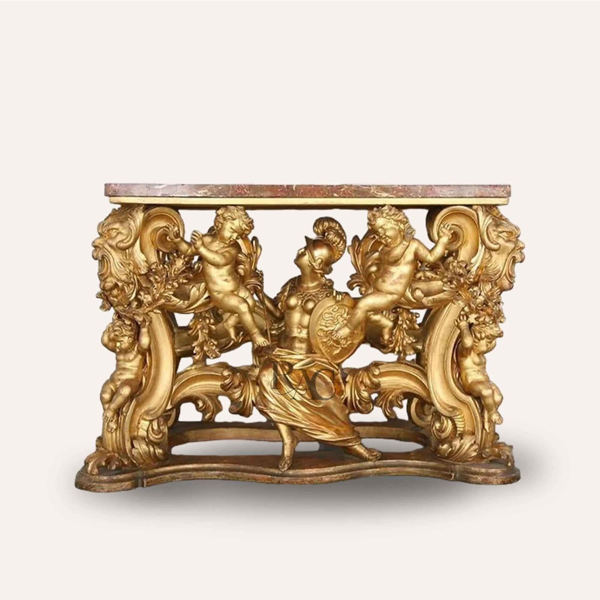 Golden accent furniture for contemporary interiors