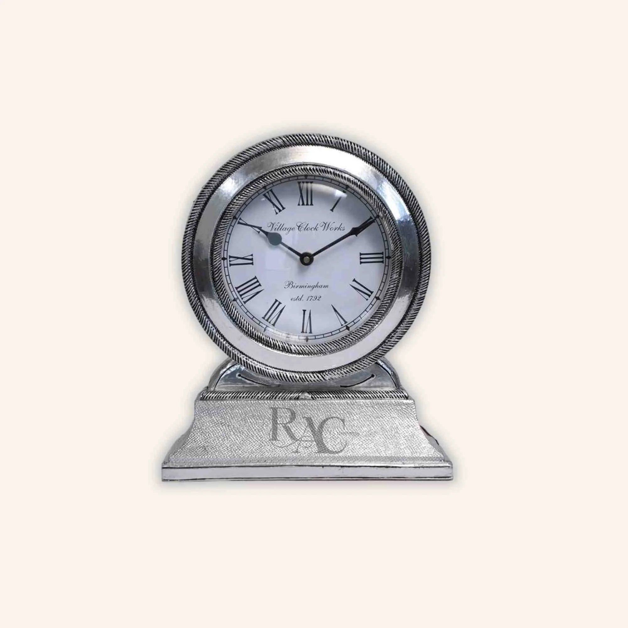 Silver Table Clock