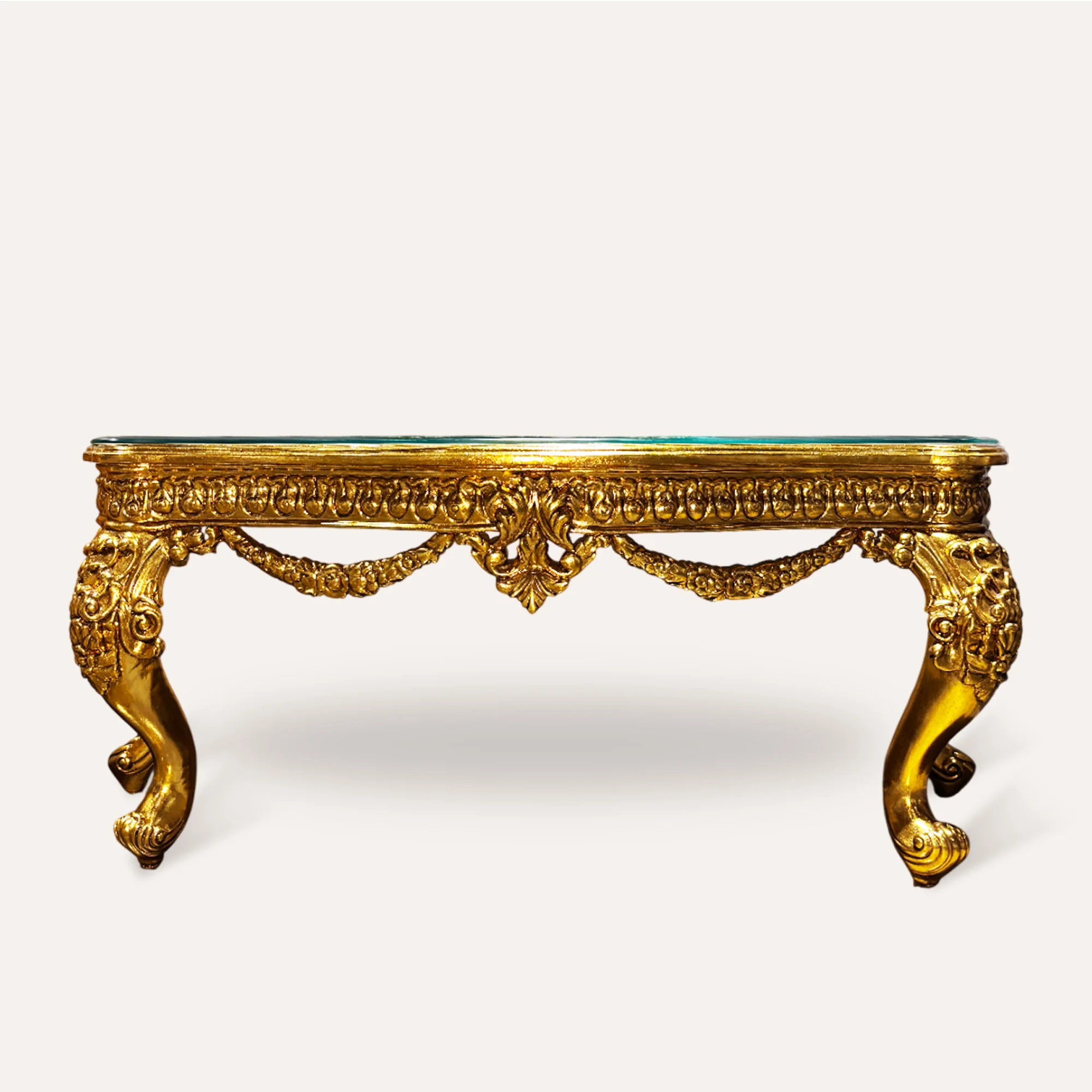 Modern gold-accented furniture for a stylish and sophisticated interior.