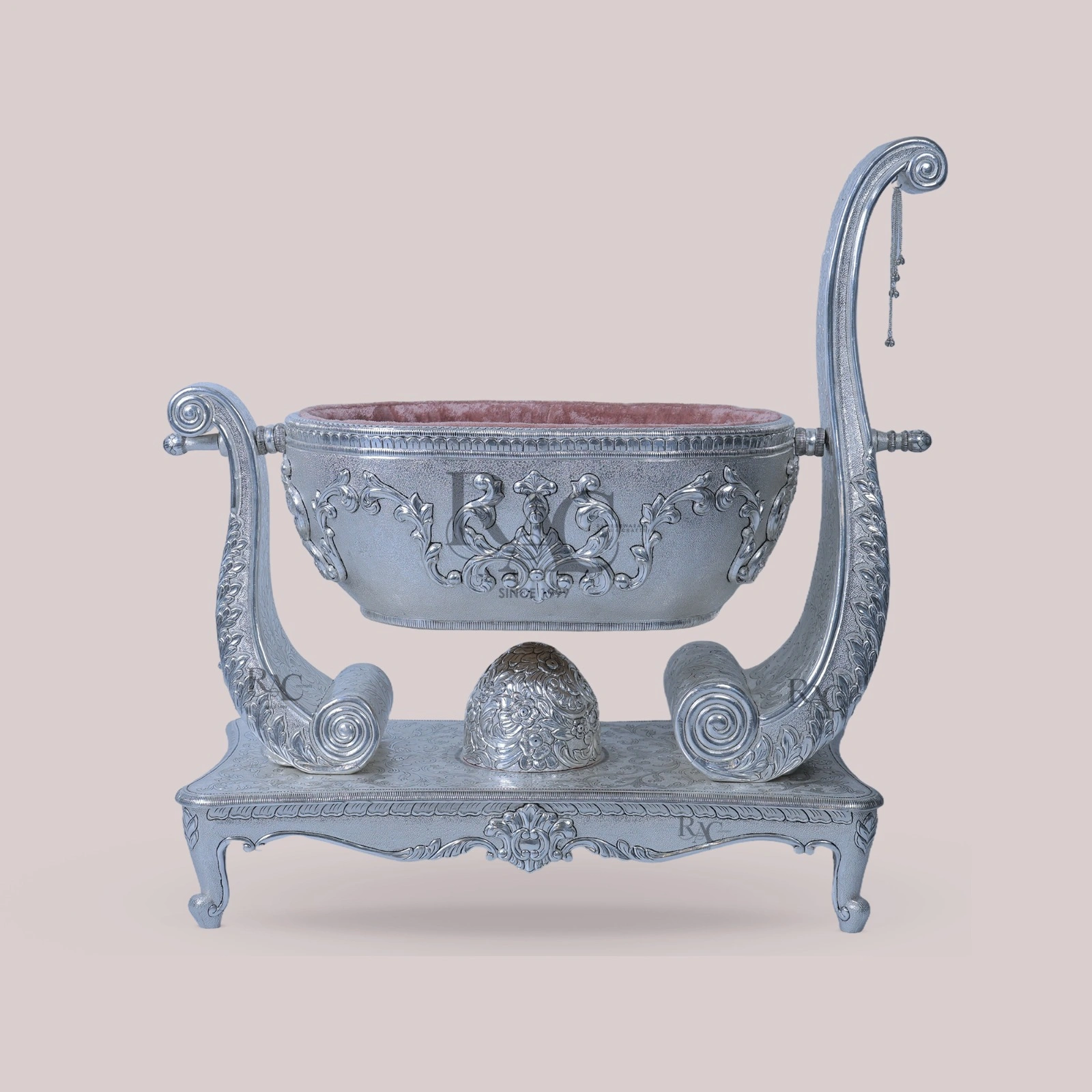 Silver Swan Cradle